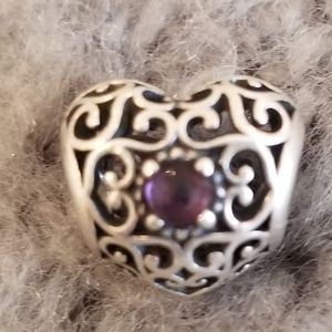 Purple Heart Pandora Charm